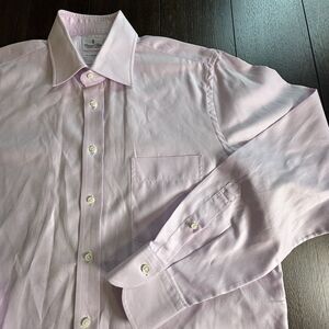 Emanuel Berg Classic Fit Superfine Shirting 16 41 100% Cotton Pink Made in Italy